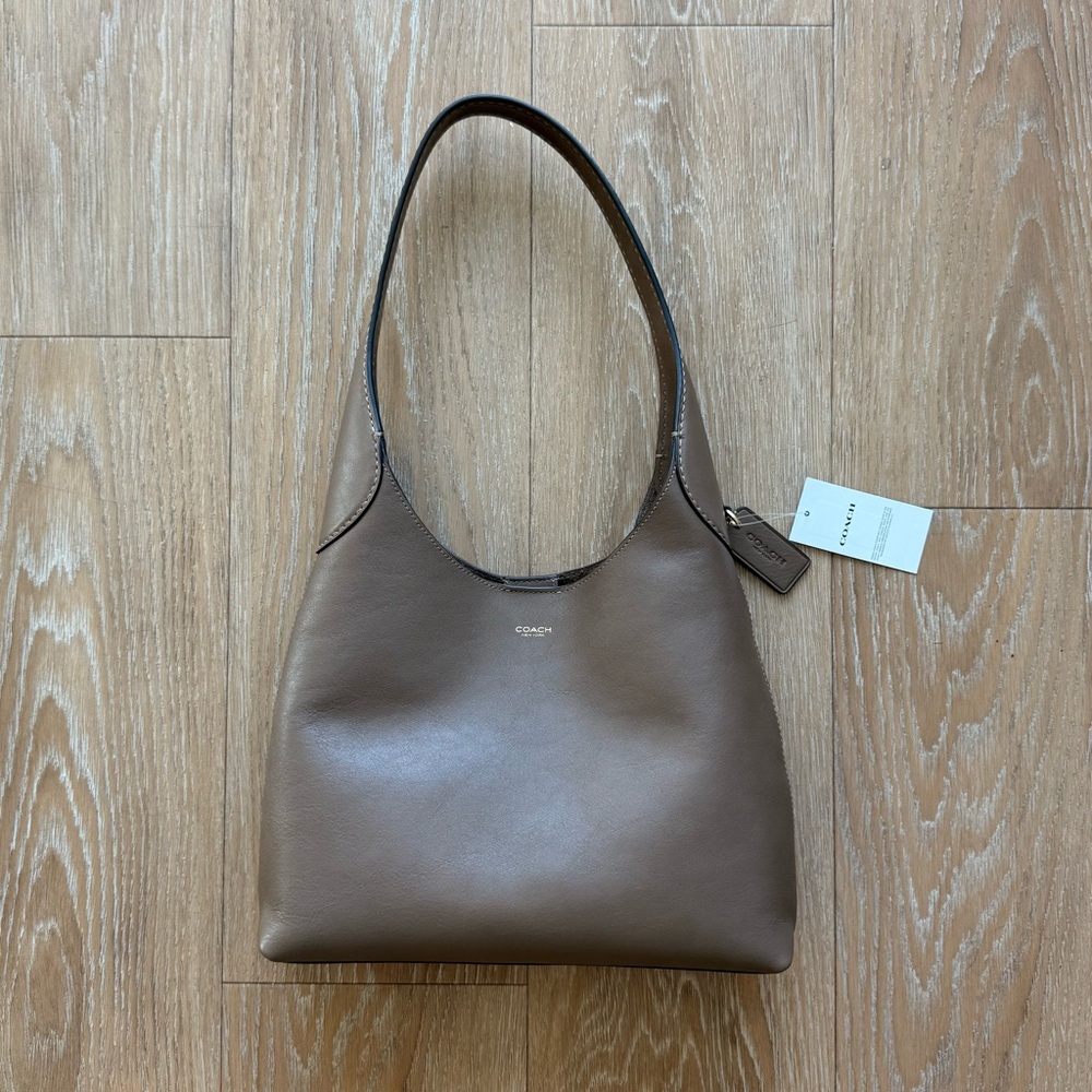 Coach Brooklyn Shoulder Bag 28 in Brass / Dark Stone